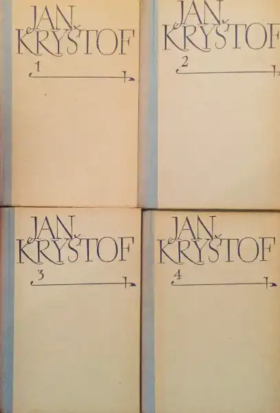Knižní kolekce Jan Kryštof - Romain Rolland - 4 x kniha /bazarové zboží/
