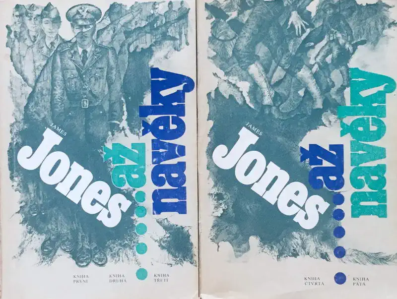 Knižní kolekce Až navěky - James Jones - díl 1-5 - 2 x kniha /bazarové zboží/
