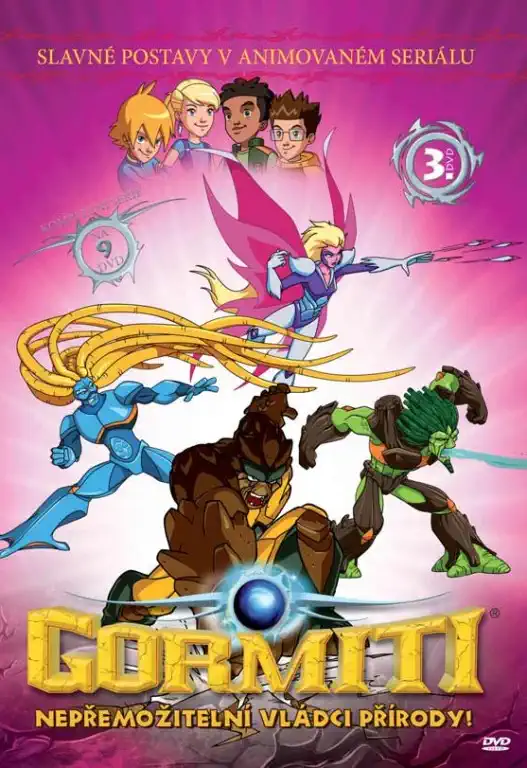 Gormiti 3 - Nepřemožitelní vládci přírody! - DVD /plast//bazarové zboží/