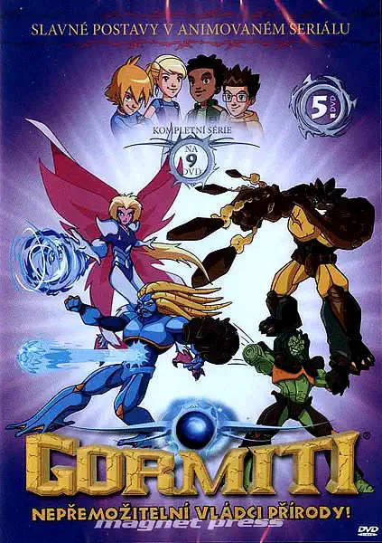 Gormiti 5 - Nepřemožitelní vládci přírody! - DVD /plast//bazarové zboží/