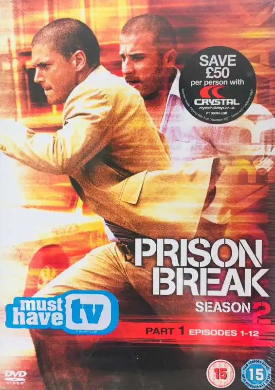 Prison Break - Season 2 - Part 1 - Episodes 1-12 - v originálním znění bez CZ titulků - 3xDVD /3xslim v šubru/
