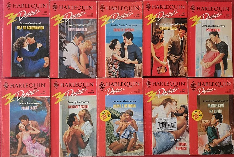 Knižní kolekce Harlequin Desire - 10x bazarová kniha
