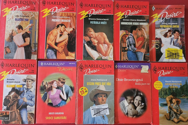 Knižní kolekce Harlequin Desire - 10x bazarová kniha