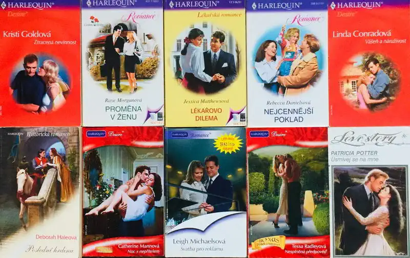 Velká knižní kolekce Harlequin 41. - 10x bazarová kniha