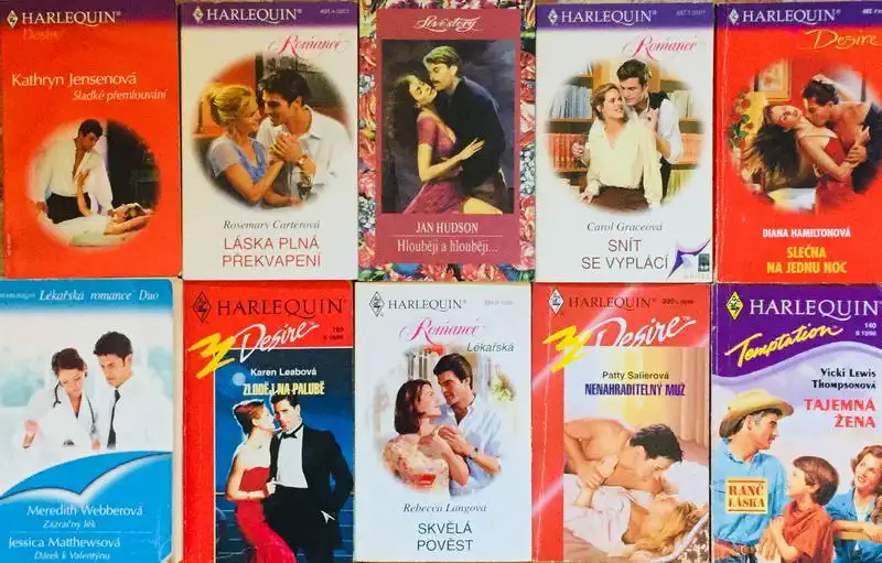 Velká knižní kolekce Harlequin 62. - 10x bazarová kniha