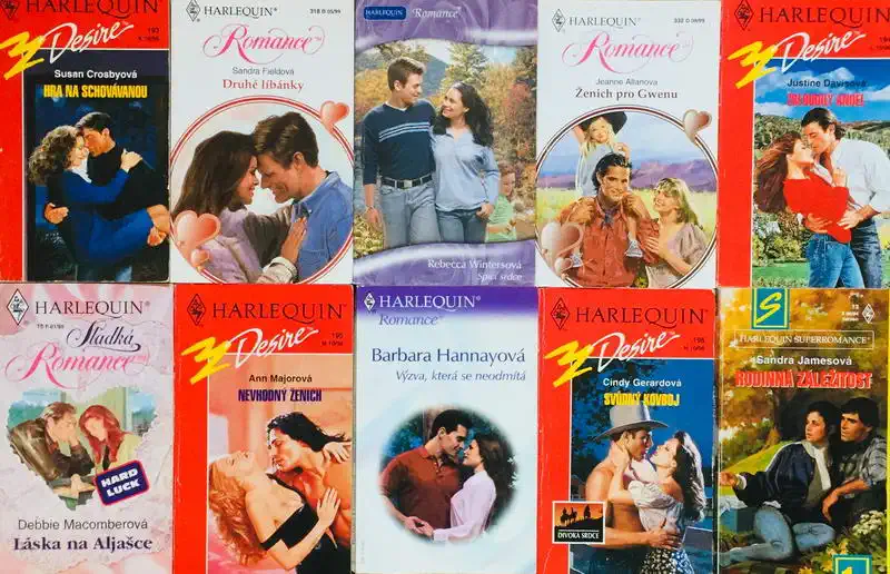 Velká knižní kolekce Harlequin 80. - 10x bazarová kniha