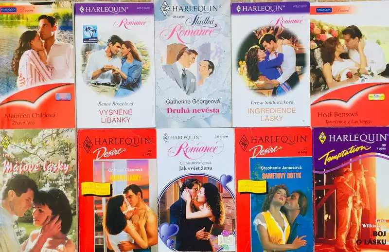 Velká knižní kolekce Harlequin 95. - 10x bazarová kniha
