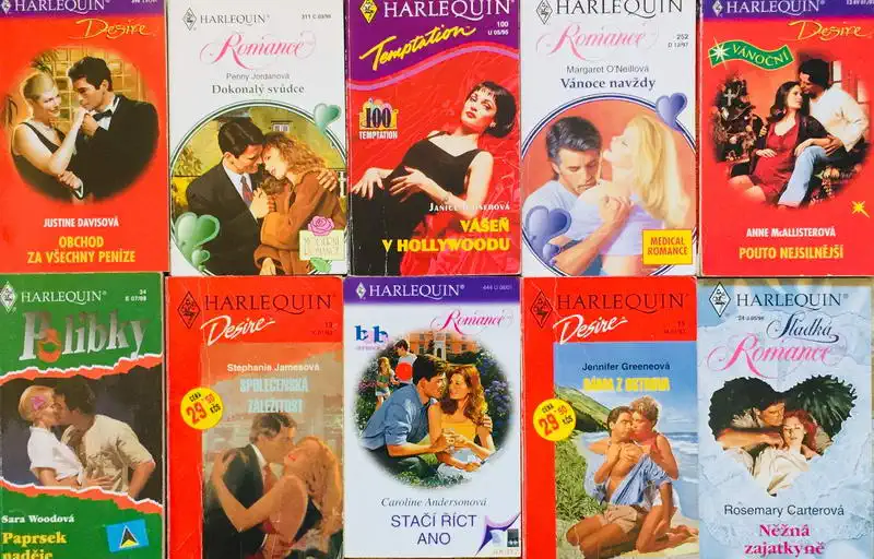 Velká knižní kolekce Harlequin 99. - 10x bazarová kniha