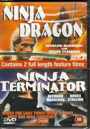 2x DVD Ninja Dragon / Ninja Terminator ( originální znění ) plast DVD