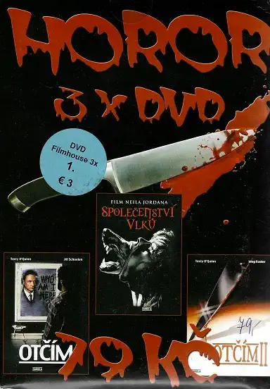 3x DVD HOROR  - Otčím / Otčím II / Společenství vlků ( pošetky ) DVD