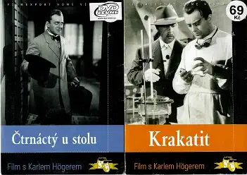 Nedělní filmy pro pamětníky 12 - Karel Höger - 2 DVD pošetka