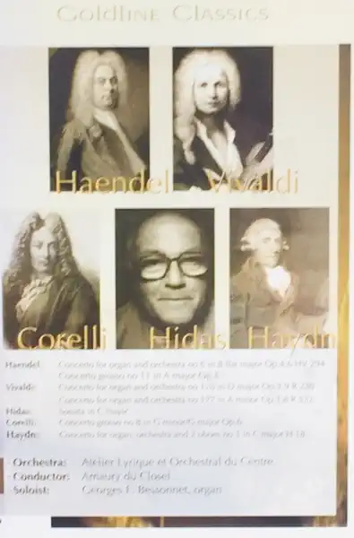 Haendel / Vivaldi / Corelli / Hidas / Haydn - Goldline Classics - DVD /plast/