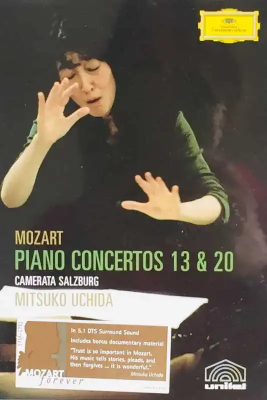 Mozart - Piano Concertos 13 & 20 - Mitsuko Uchida - DVD /plast/
