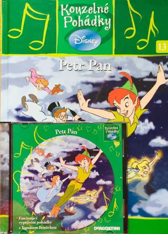 Kouzelné pohádky Disney 13 - Petr Pan - Disney - kniha + CD - bazarové zboží