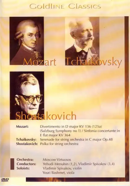 Goldline Classics - Mozart / Tchaikovsky / Shostakovich - DVD /plast/