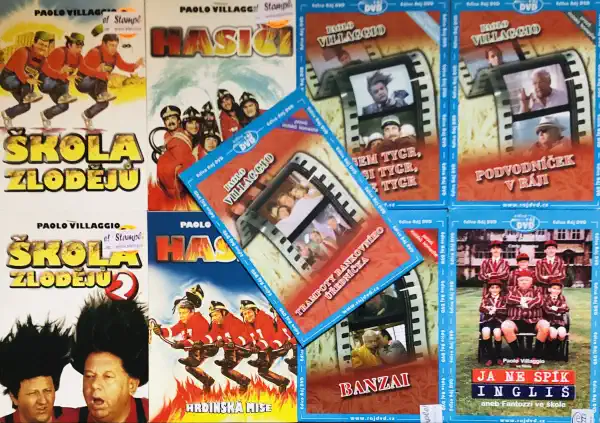 Kolekce Paolo Villaggio - 9xDVD /pošetky/