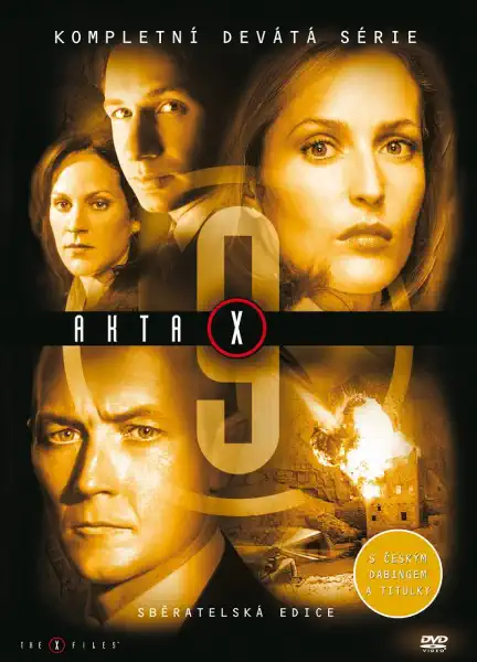 Akta X - Kompletní devátá série - 5xDVD /1xplast + 4xslim v šubru/bazarové zboží/