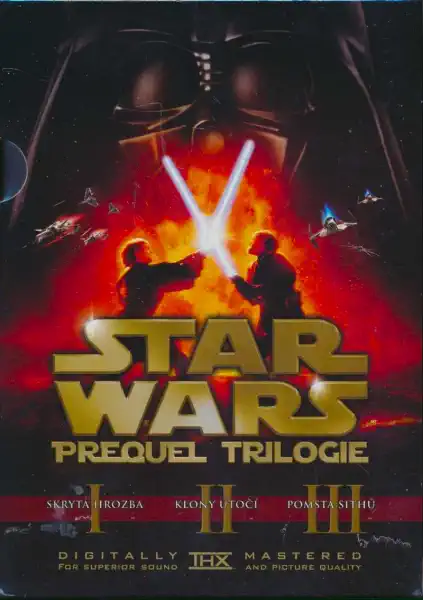 Star Wars - Prequel Trilogie - DVD /3xslim v šubru/bazarové zboží