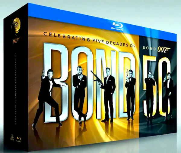 BOND 50 - Celebrating Five Decades of Bond 007 - 22x Blu-ray Disc /2x knižní box v šubru/