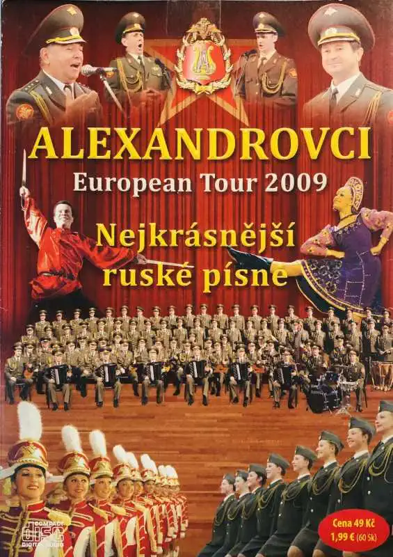 Alexandrovci - European Tour 2009 - Nejkrásnější ruské písně - CD pošetka /bazarové zboží/