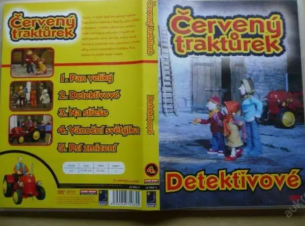 Červený traktůrek - Detektivové ( plast ) DVD  /bazarové zboží/