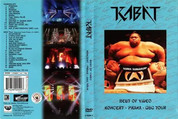 Kabát - Best of video - koncert Praha GSG Tour - DVD plast /bazarové zboží/