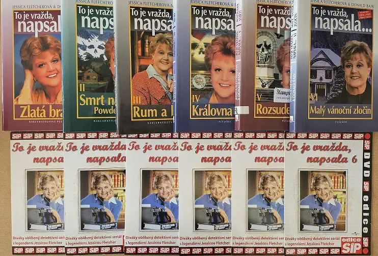 Knižní kolekce To je vražda, napsala ...(6 x kniha bazarová + 6 x DVD)