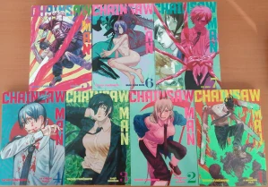 Knižní kolekce Chainsaw Man 1 - 7 - Tacuki Fudžimoto /bazarové zboží/