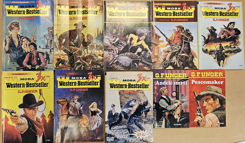 Kolekce časopisů G.F.UNGER - Western-Bestseller/bazarové zboží/ 10ks