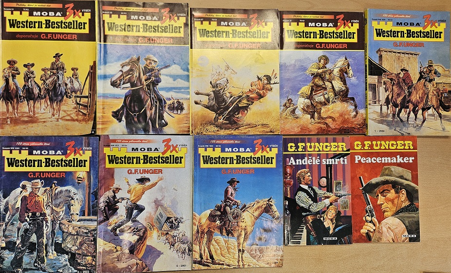 Kolekce časopisů G.F.UNGER - Western-Bestseller/bazarové zboží/ 10ks