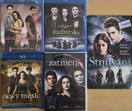 Kolekce Twilight sága / Stmívání ( 2x DVD + 3x Blu-ray ) bazarové zboží