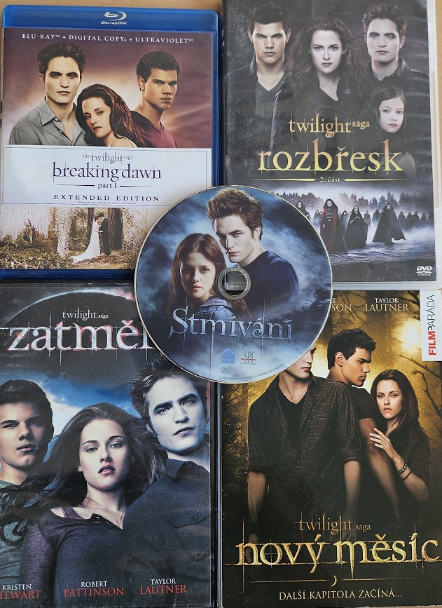 Kolekce Twilight sága / Stmívání ( 4x DVD + 1x Blu-ray ) bazarové zboží
