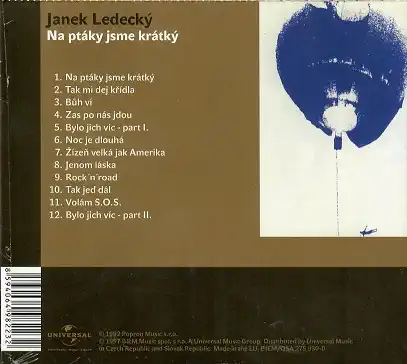 Janek Ledecký - Na ptáky jsme krátký ( zlaté album papírový obal ) - CD