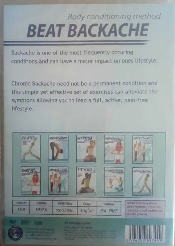 Body conditioning method Beat Backache - DVD