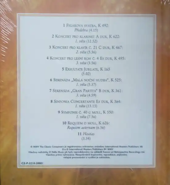 Mozart: Mistrovská hudební díla - CD