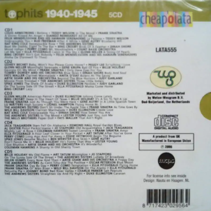 Tophits 1940 - 1945 - 5CD