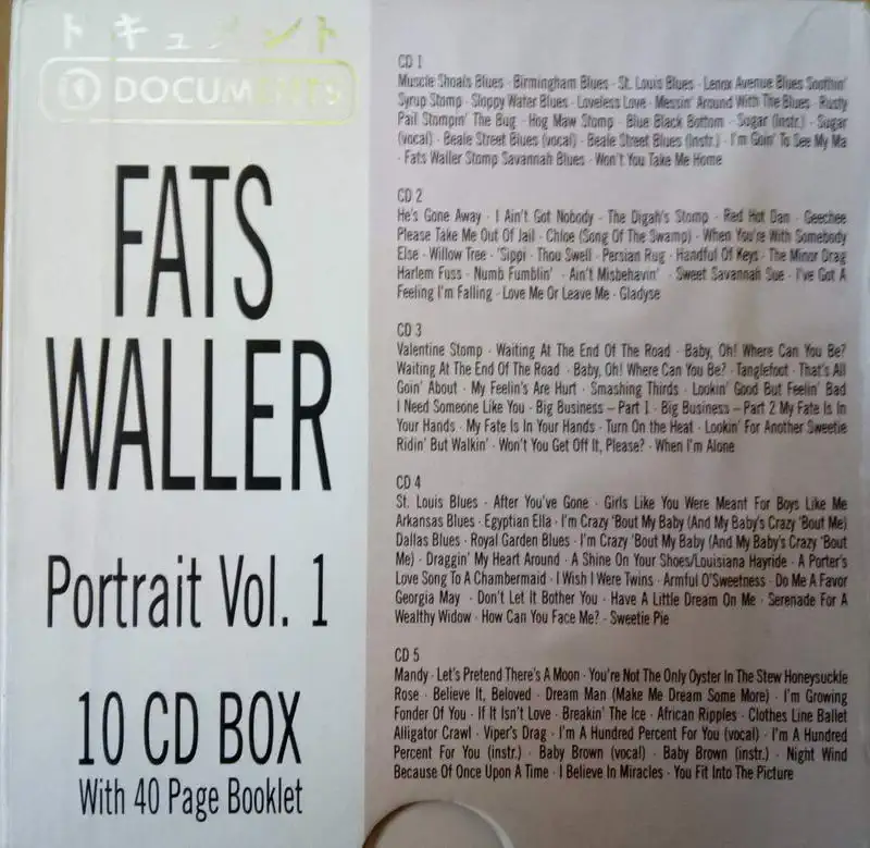 Fats Waller - Portrait Vol. 1 - 10CD /bazarové zboží/