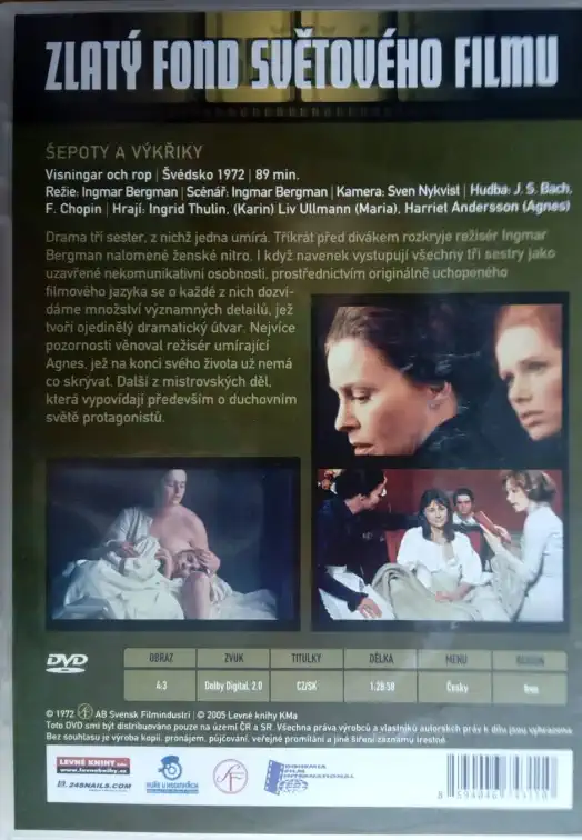 Šepoty a výkřiky - Ingmar Bergman - DVD