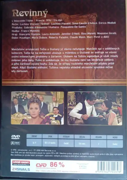 Nevinný ( originální znění, titulky CZ ) -DVD plast - bazarové zboží