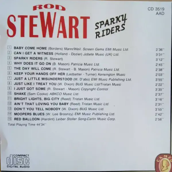 Rod Stewart: Sparky Riders CD