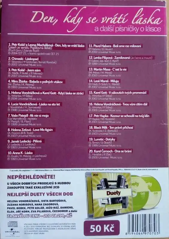 Den, kdy se vrátí láska CD (bazarové zboží)