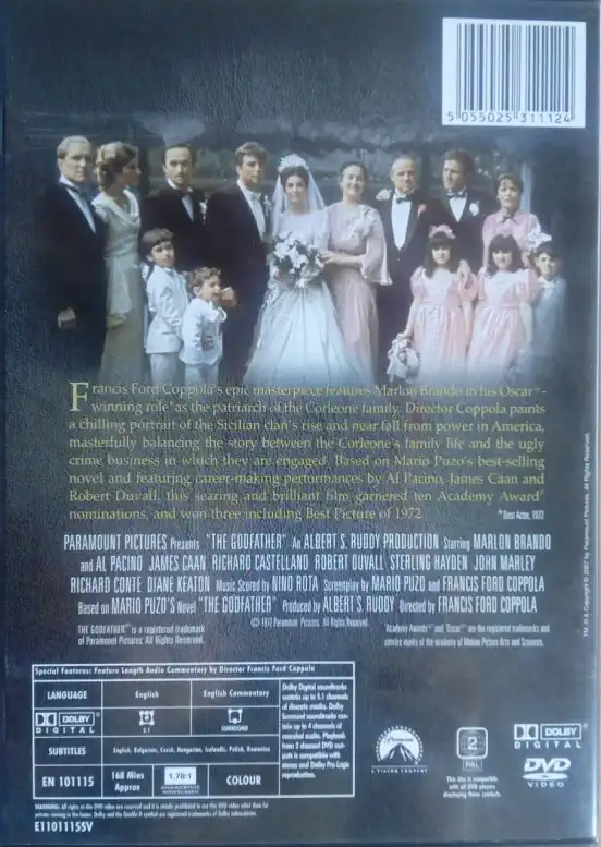 The Godfather /Kmotr (původní znění) DVD