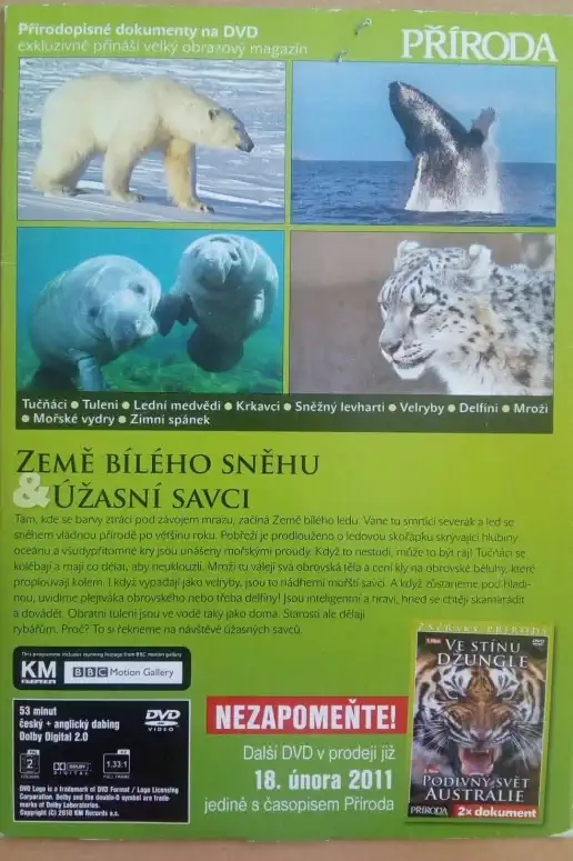 Zázraky přírody: Země věčného sněhu DVD pošetka