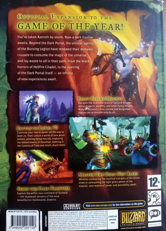 PC hra - WarCraft - The Burning Crusade (bazarové zboží)