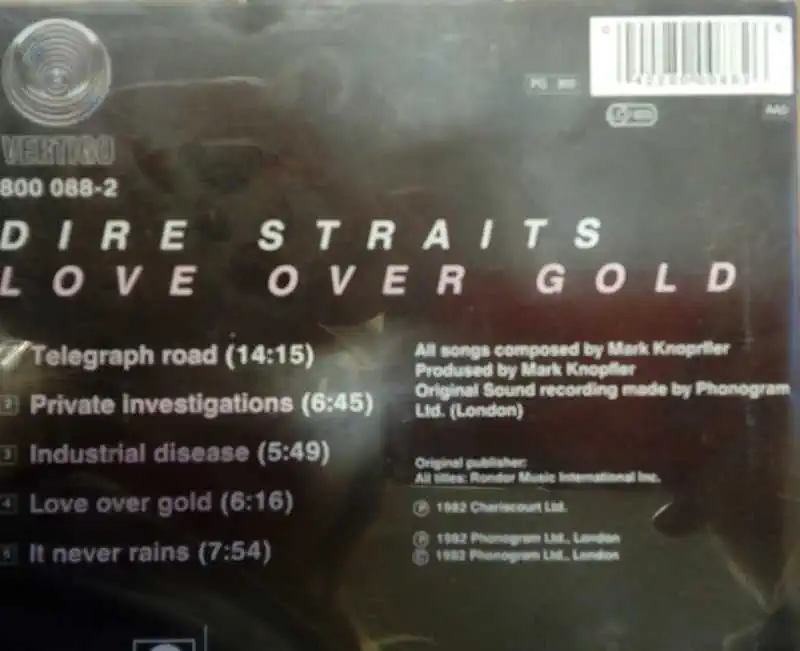 Dire Straits: Love over Gold CD (bazarové zboží)