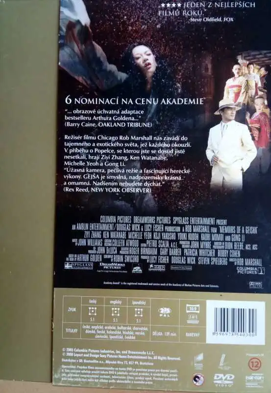 Gejša digipack,PLAST DVD (bazarové zboží)