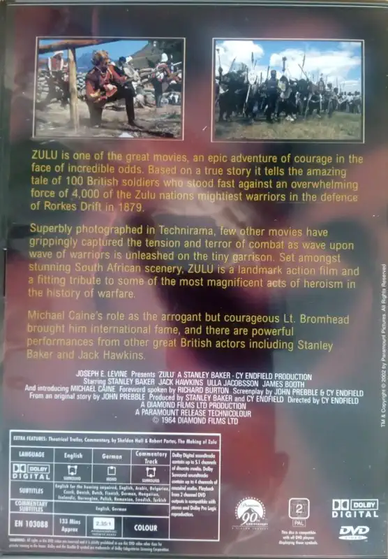 Zulu DVD (původní znění, cz titulky) plast 
