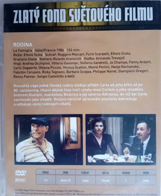 Rodina - Ettore Scola - DVD plast (původní znění, cz titulky)