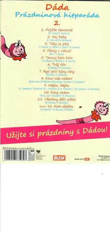 Dáda prázdninová hitparáda 2 ( pošetka ) bazarové zboží CD