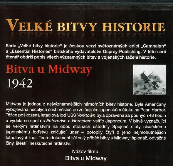 Velké bitvy historie 48 - Bitva u Midway 1942 (časopis + DVD)